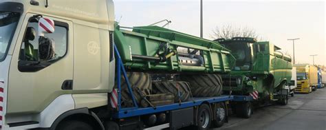 Mähdrescher-Transport: Zu breit, zu schwer und andere Mängel ...