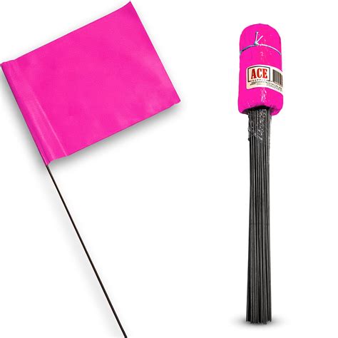 Buy ACE SupplyFluorescent Pink Marking s 100 Pack - 4x5-Inch Marker s ...