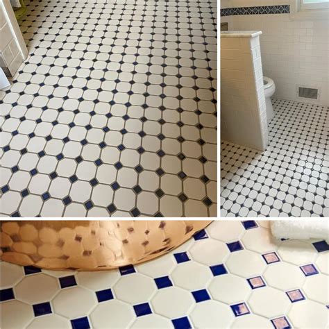 Octagon Mosaic Floor Tile Designs Terra Original Octagon Zellige With