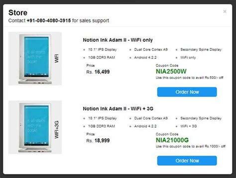 Notion Ink Adam 2 tablet with dual displays launched, price starts at ...