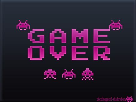 Image result for Space Invaders Game Over Screen