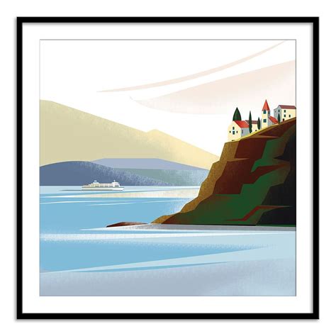 Buy Illustrated Italian Landscape IX Art Print - Home Artisan