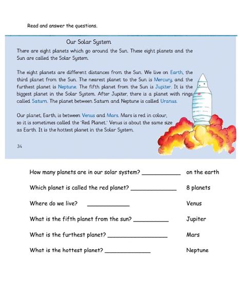 Image result for Solar System Reading