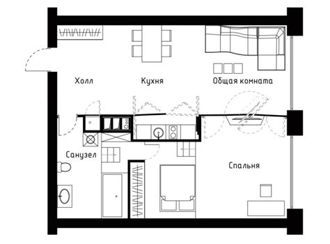 60 Square Meter Apartment Floor Plan - floorplans.click