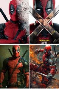 Poster 4 Combo Deadpool & Wolverine Poster for Home Office and Student ...