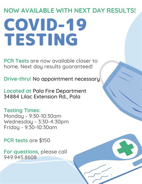 Public Notice: COVID-19 PCR Testing - Pala Tribe