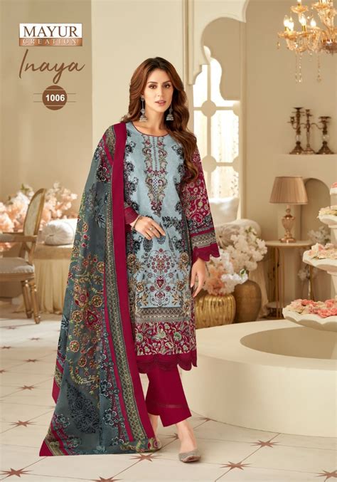 Mayur Inaya Vol 1 Printed Cotton Dress Material Collection