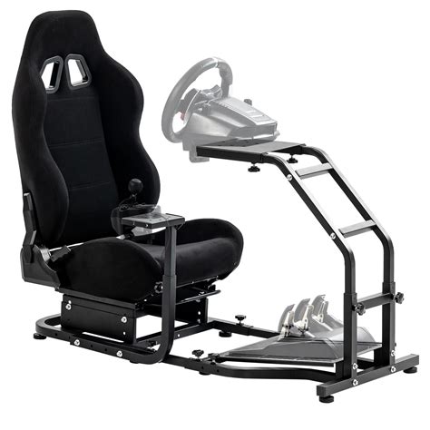 Buy Marada Racing Simulator Cockpit with Black Gaming Seat Fits for ...