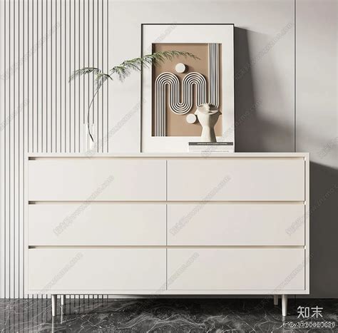 Side Cabinet and Racks – 3D Models for Interior – 130 – 3DSky Model Free
