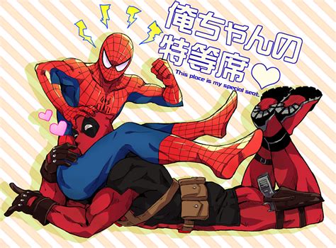 spider-man and deadpool (marvel and 2 more) drawn by r_(corolla) | Danbooru