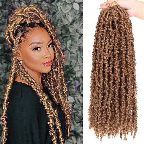 Buy ZRQ Butterfly Locs Crochet Hair 18 Inch 2 Packs Pre-twisted Crochet ...