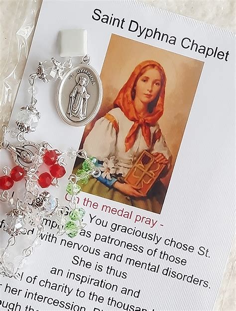 Saint Dymphna Chaplet/for Mental Troubles/prayer Beads/powerful Saint ...