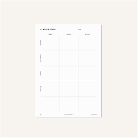 Image result for Vision Board Worksheet