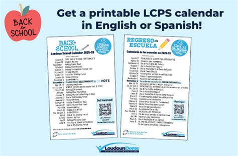 Get Your Printable 2025-2026 LCPS Calendar! — Loudoun Democrats