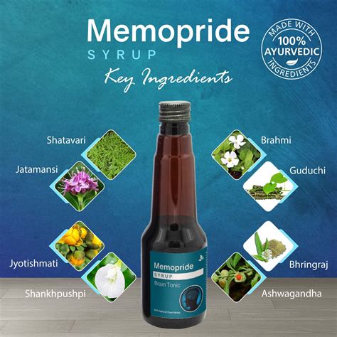 Buy MEMOPRIDE SYRUP 200 ML | BOOSTS MENTAL SHARPNESS & COGNITIVE ...