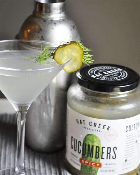 Spicy Pickle Martini Recipe | Couple in the Kitchen