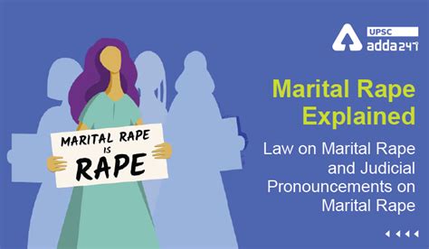Marital Rape Explained- Law on Marital Rape and Judicial Pronouncements ...