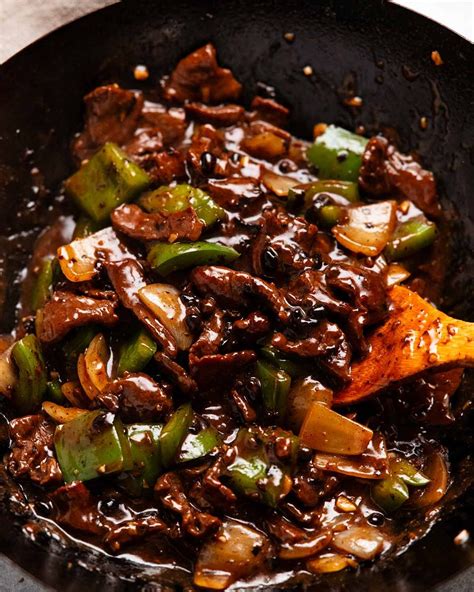 Beef in black bean sauce - RecipeTin Eats