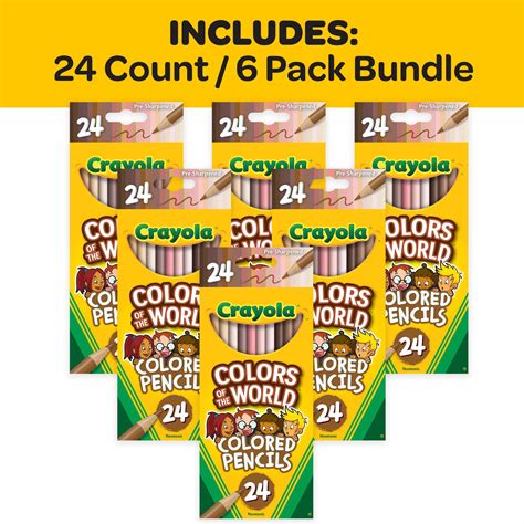 GetUSCart- Crayola Colors of the World Bulk Colored Pencil Set - 6 ...