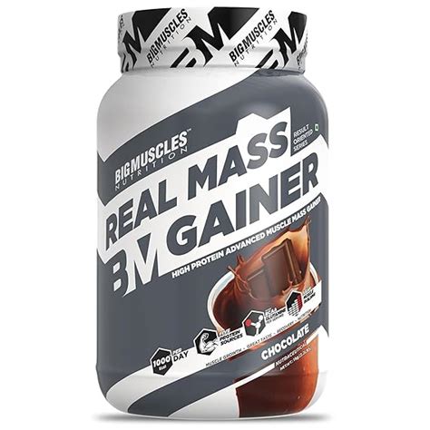 Bigmuscles Nutrition Real Mass Gainer [1Kg, Chocolate] | Lean Whey ...