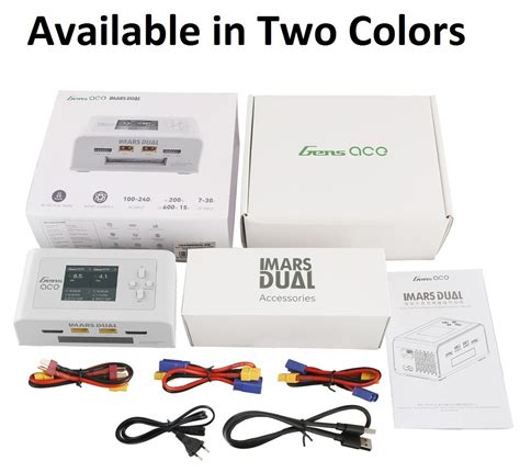 GensAce Imars Dual Channel AC200W/DC300Wx2 Balance Charger GensAce ...