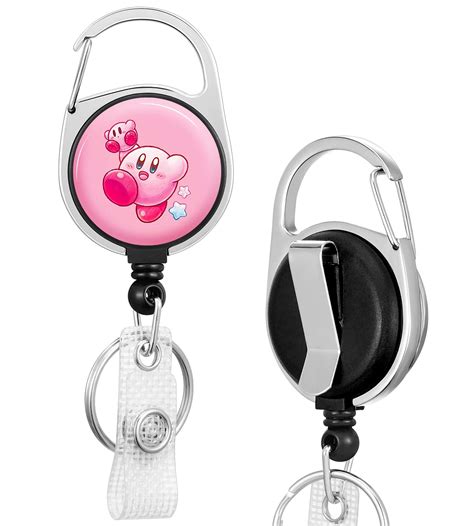 Buy Badge Reels Holder Retractable Keychain Heavy Duty with ID Clip for ...