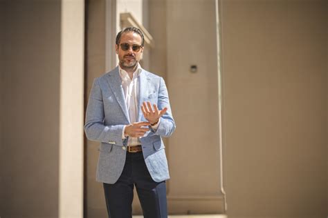 A Linen Sport Coat in Light Blue: Spring/Summer Sport Coat | He Spoke Style