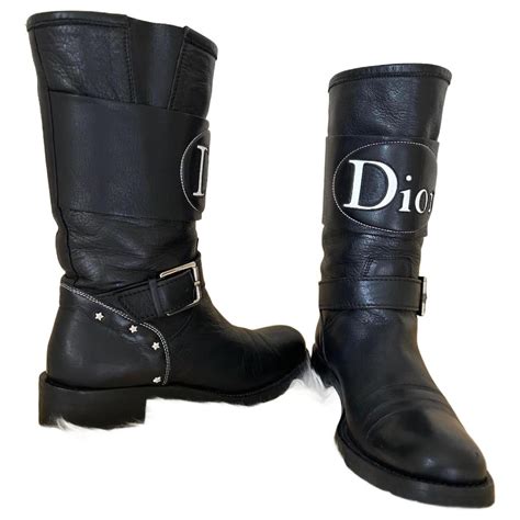 Christian Dior Dior boots Black Leather ref.957638 - Joli Closet
