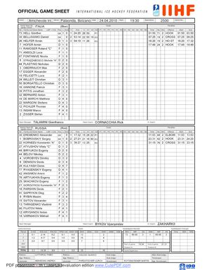 Fillable Online Official Game Sheet - fillable - International Ice ...
