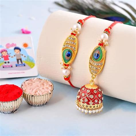 CraftVatika Rakhi for Brother and Bhabhi with Gift Set Combo, Rakhi Set ...