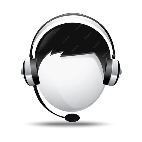 헤드폰으로 음악을 듣는 젊은 남자 음악 치료 아바타 ⁇ 터 평평한 일러스트레이션 | 프리미엄 벡터