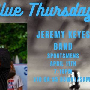 Jeremy Keyes Blue Thursday , Sportsmens Tavern, Buffalo, 11 April 2024 ...