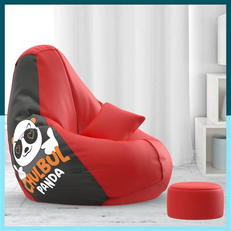 Biggie Bean Bag with Beans Filled 5XL Bean Bag with Free Cushion and ...