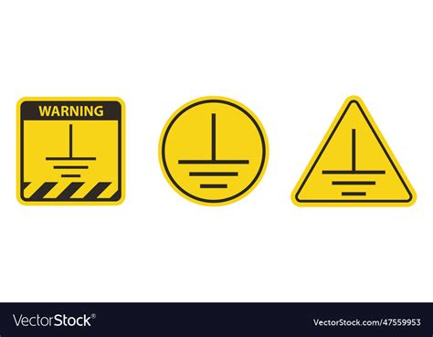 Earth Ground Sign Reflective Sign 的图像结果