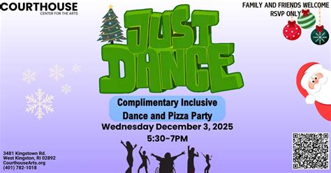 Just Dance – Christmas Inclusion Dance & Pizza Party, Courthouse Center ...