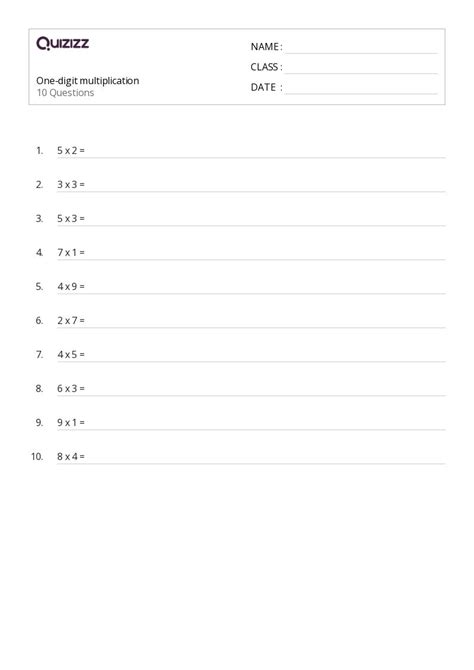 Image result for Two-Digit Multiplication by One Digit