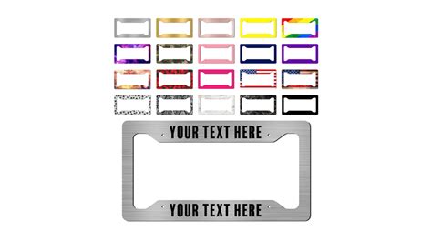 Image result for Custom Made License Plate Frames