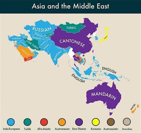 Asia Language Map 的图像结果