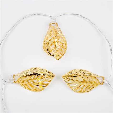 Buy Serena Slice Leaf LED String Lights - 7 Bulbs from Home Centre at ...