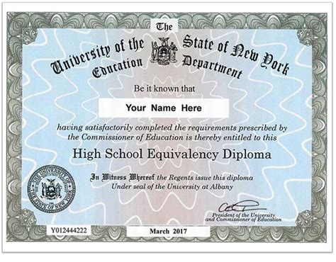 Printable Real Ged Certificate