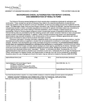 Fillable Online Background Check Authorization Form Fax Email Print ...