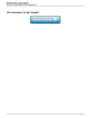 Image result for Docmentary Script Sample