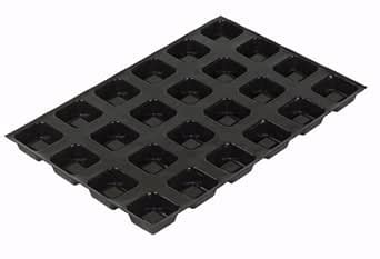 Demarle FP 01102 Flexipan 3-Ounce Square Savarin Pan with 24 Molds ...