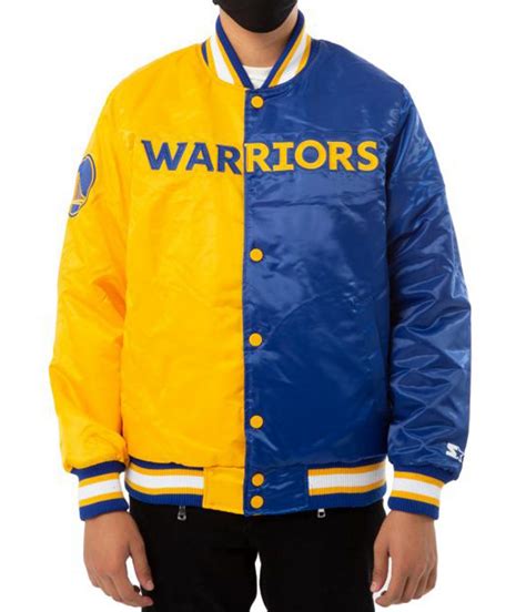Satin Starter Golden State Warriors Jacket - Jackets Masters