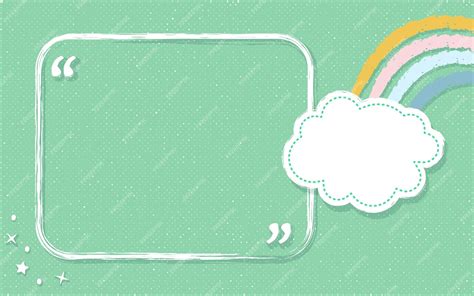 Premium Vector | Green textured background with a cloud and rainbow ...