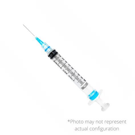 SOL-CARE 3mL Luer Lock Safety Syringe With Exch Needle, 20g x 1 ...