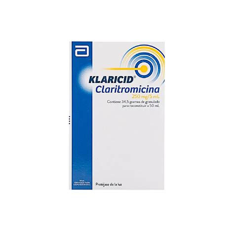 KLARICID 250 MG SUSPENSION FRASCO X 50 ML - Salud, Medicamentos ...