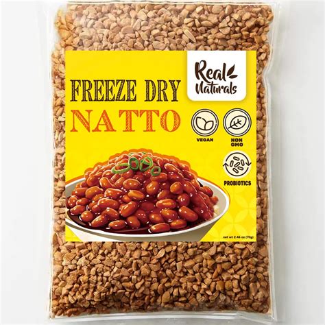 Amazon.com : Natto beans freeze dried natto Japanese food. Fermented soybeans for rehydration ...