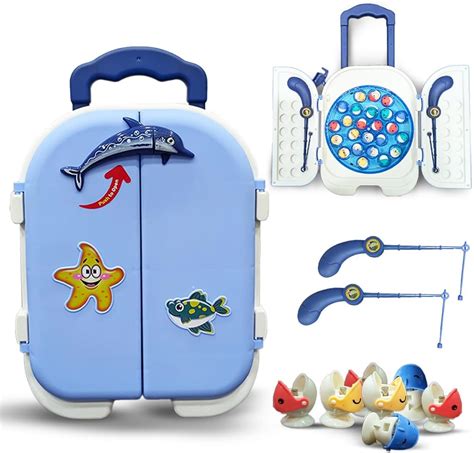 Buy Wembley Magnetic Fishing Game for Kids Rechargeable Fish Catching ...