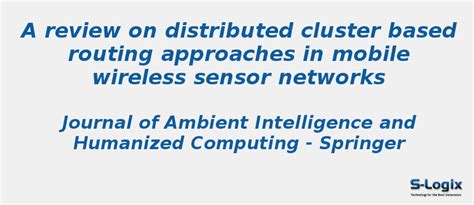 A review on distributed cluster based routing - NS2 Projects | S-Logix